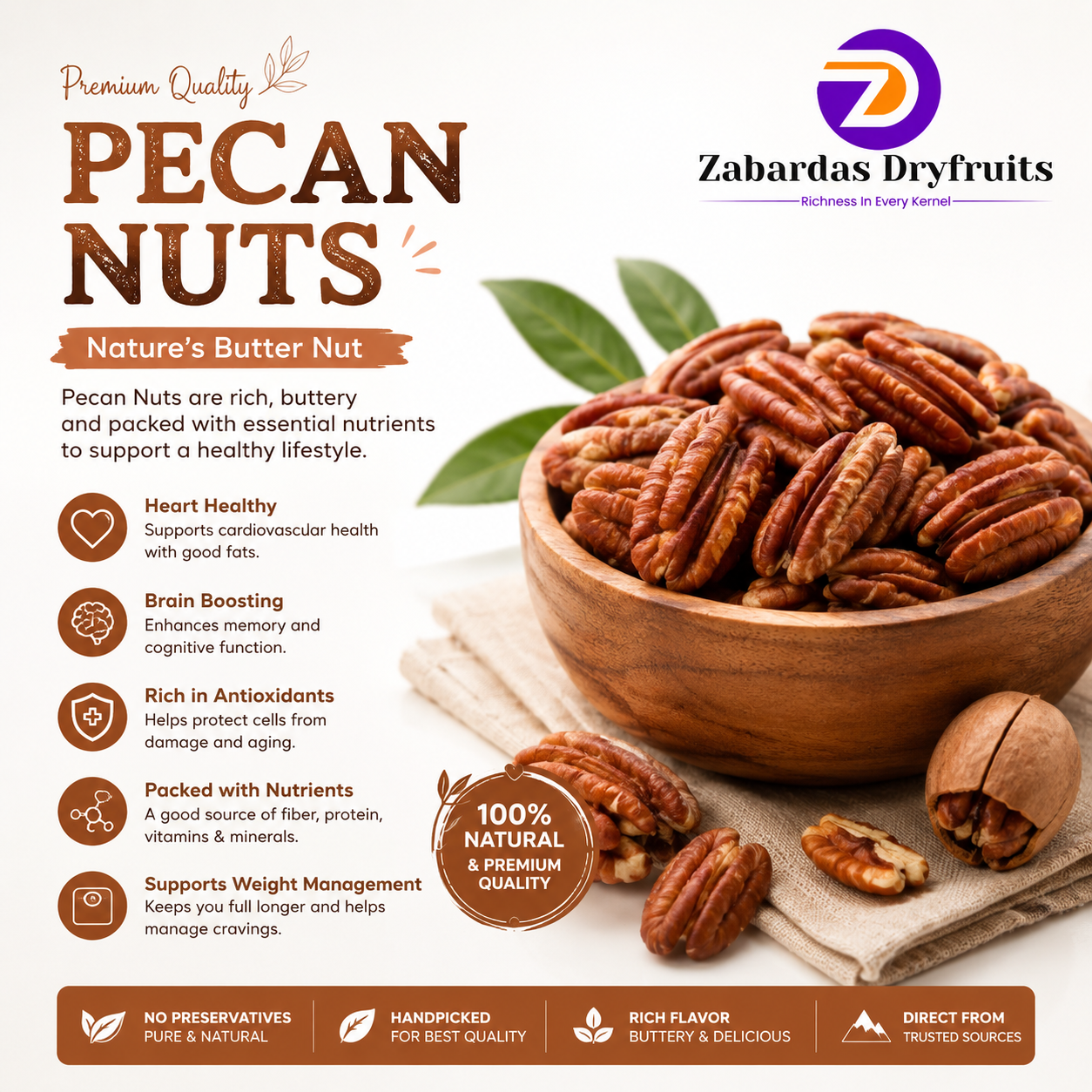 Premium Pecan Nuts Inshell