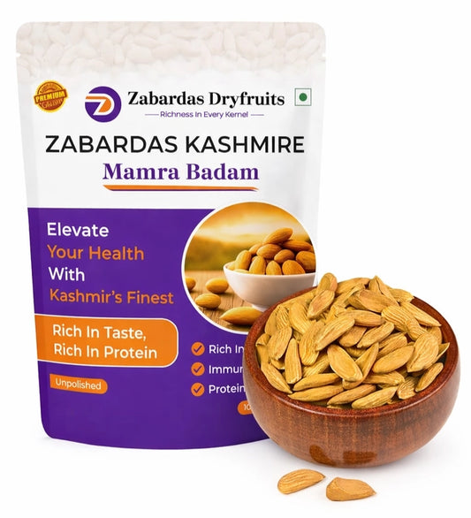 Premium One Tree Kashmiri Mamra Almonds / New Crop