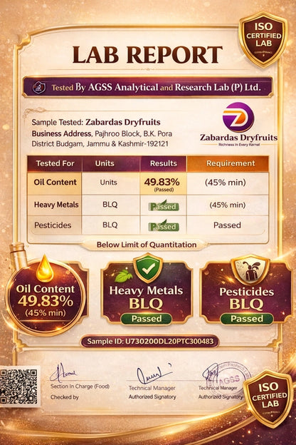 Premium One Tree Kashmiri Mamra Almonds / New Crop